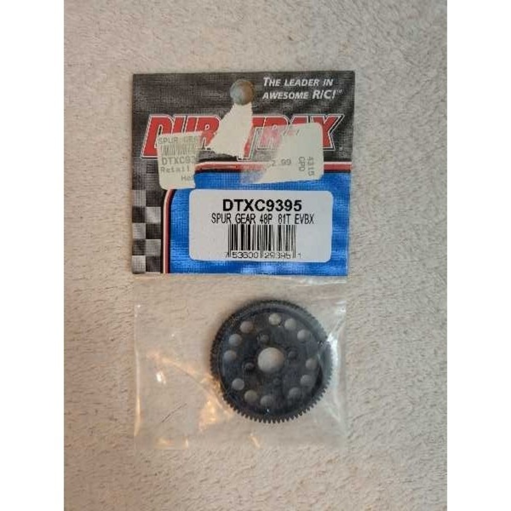 DuraTrax DTXC9395 Spur Gear‎ 48P 81T Black RC Car Part NIP